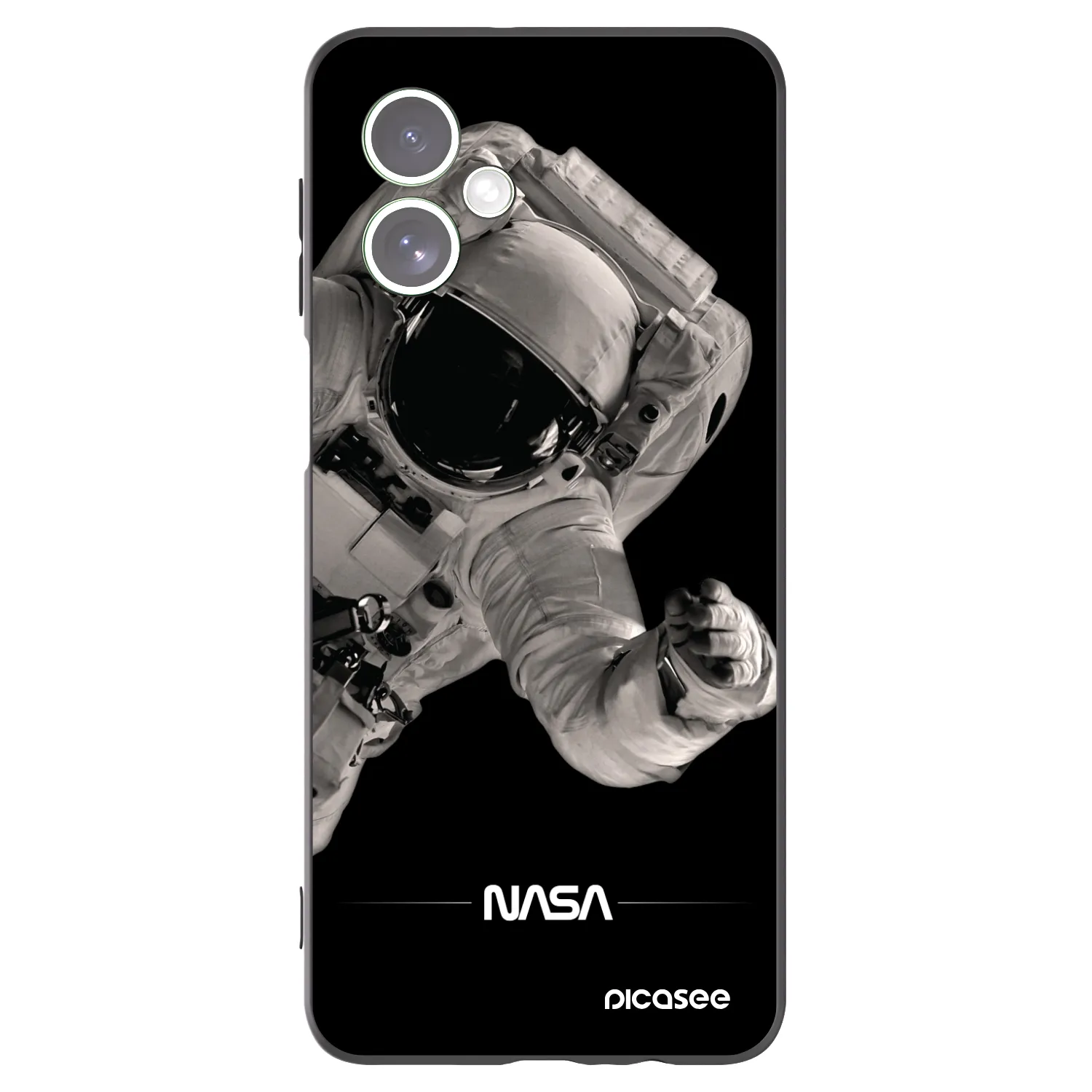 Picasee silikonowe czarne etui na Motorola Moto G54 5G - Astronaut Big