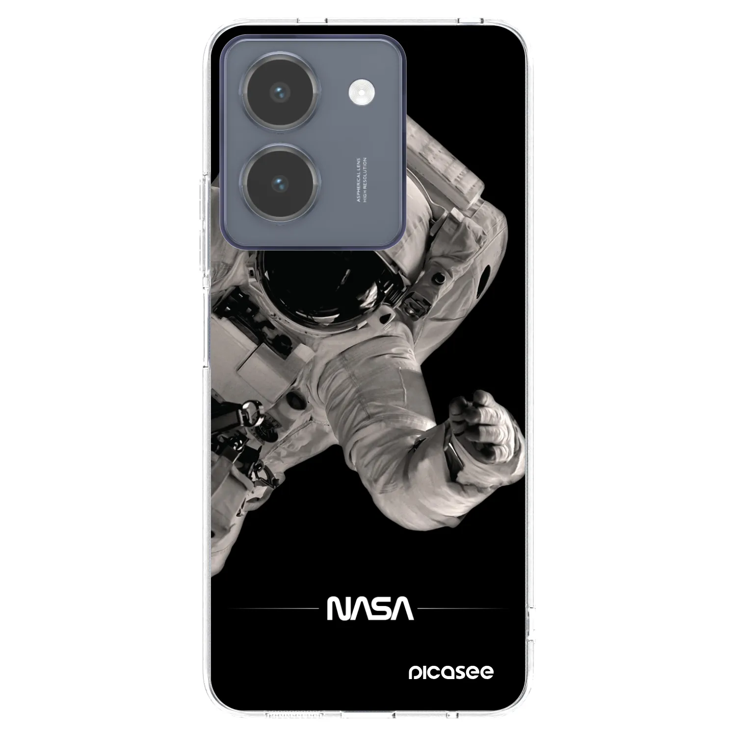 Picasee silikonowe przeźroczyste etui na Vivo Y36 4G - Astronaut Big
