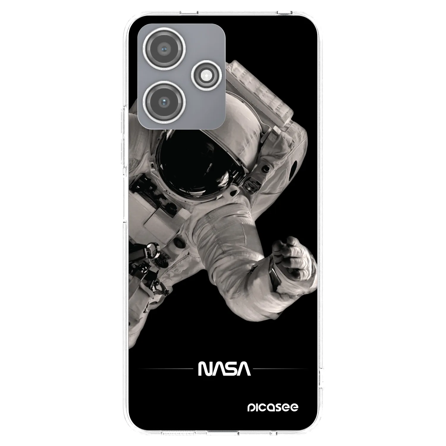 Picasee silikonowe przeźroczyste etui na Xiaomi Redmi 12 5G - Astronaut Big