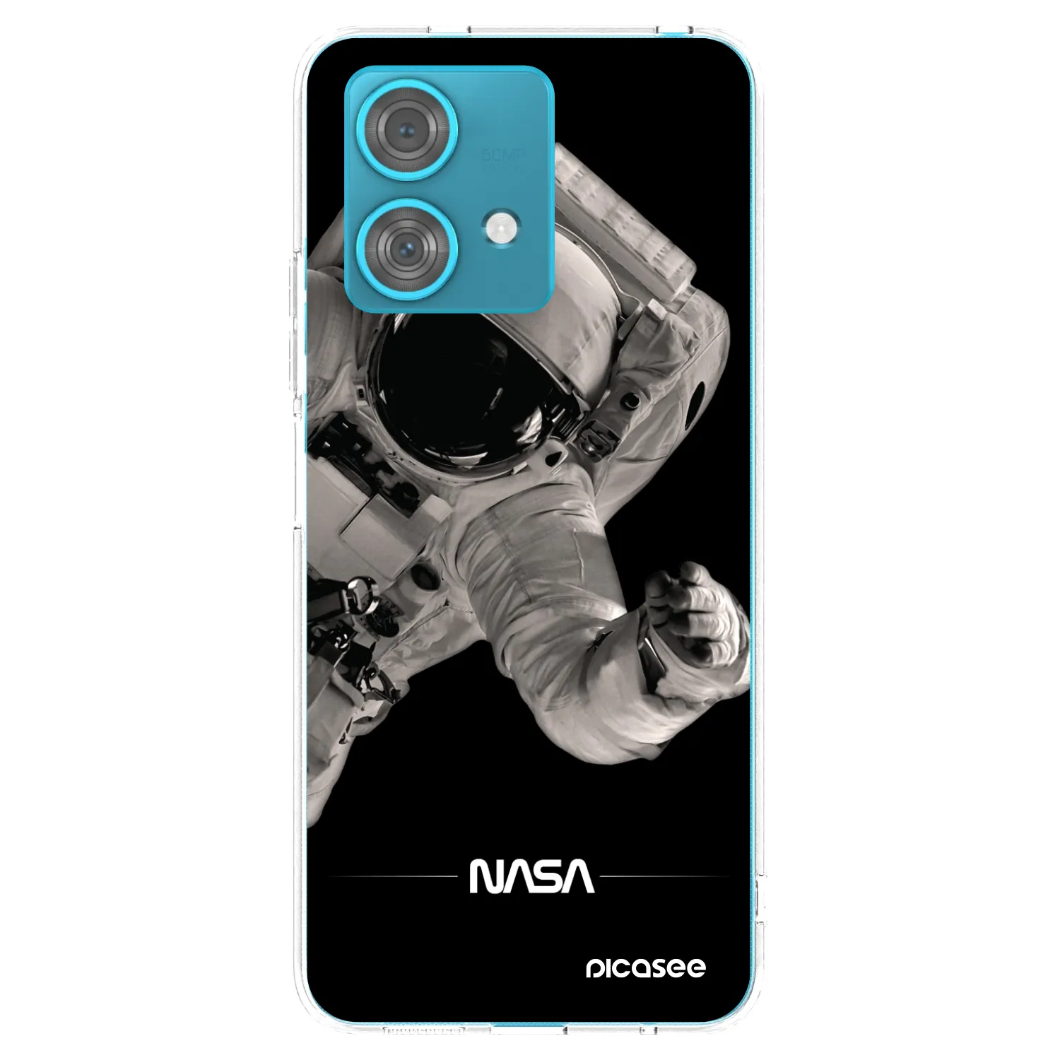 Picasee silikonowe przeźroczyste etui na Motorola Edge 40 Neo - Astronaut Big