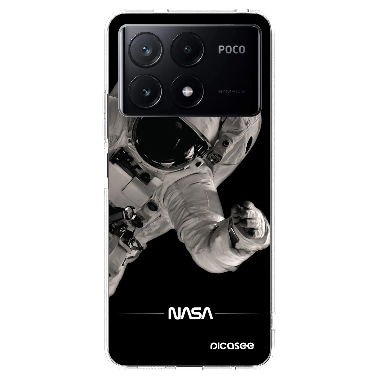 Picasee silikonowe przeźroczyste etui na Xiaomi Poco X6 Pro - Astronaut Big
