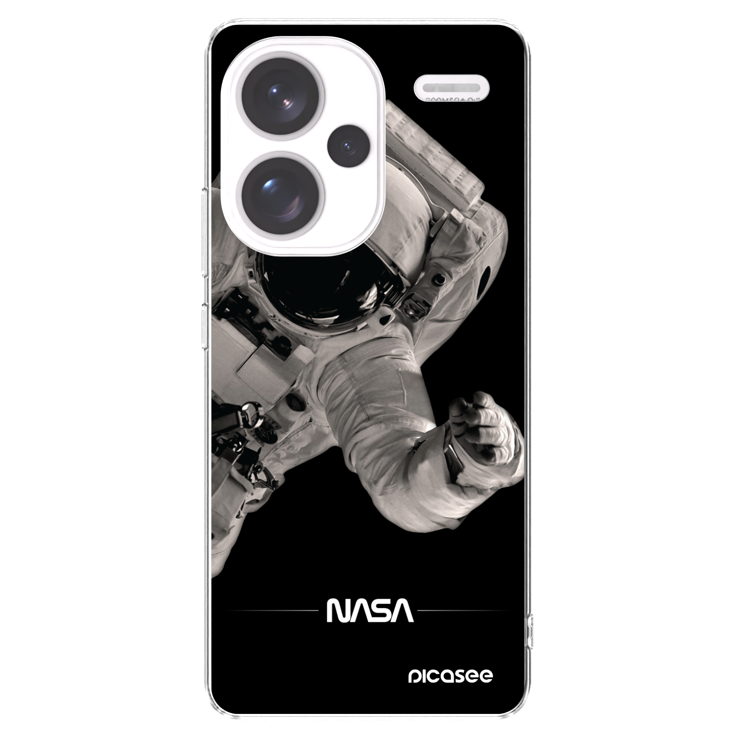 Picasee silikonowe przeźroczyste etui na Xiaomi Redmi Note 13 Pro+ 5G - Astronaut Big