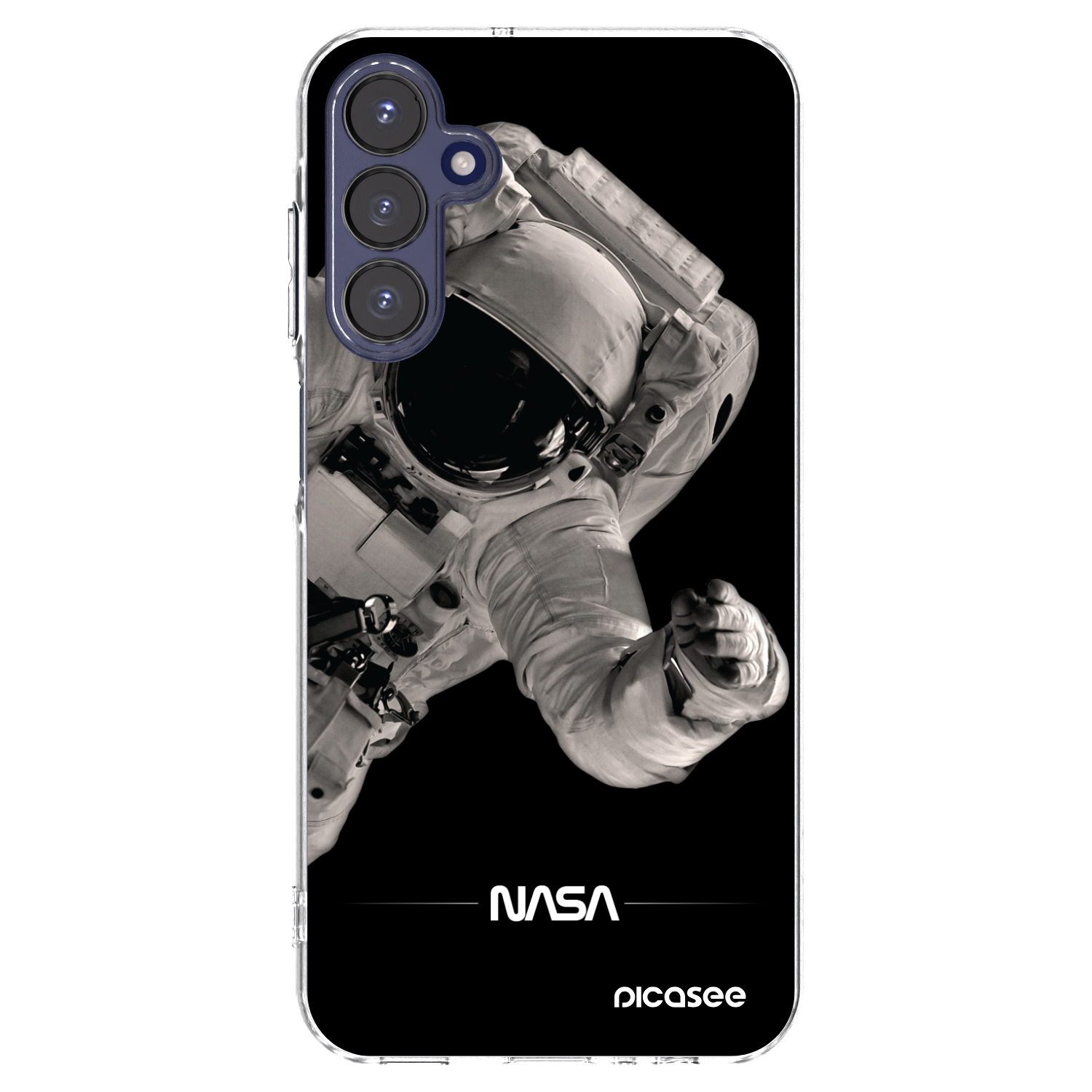 Picasee silikonowe przeźroczyste etui na Samsung Galaxy A15 A155F 4G - Astronaut Big