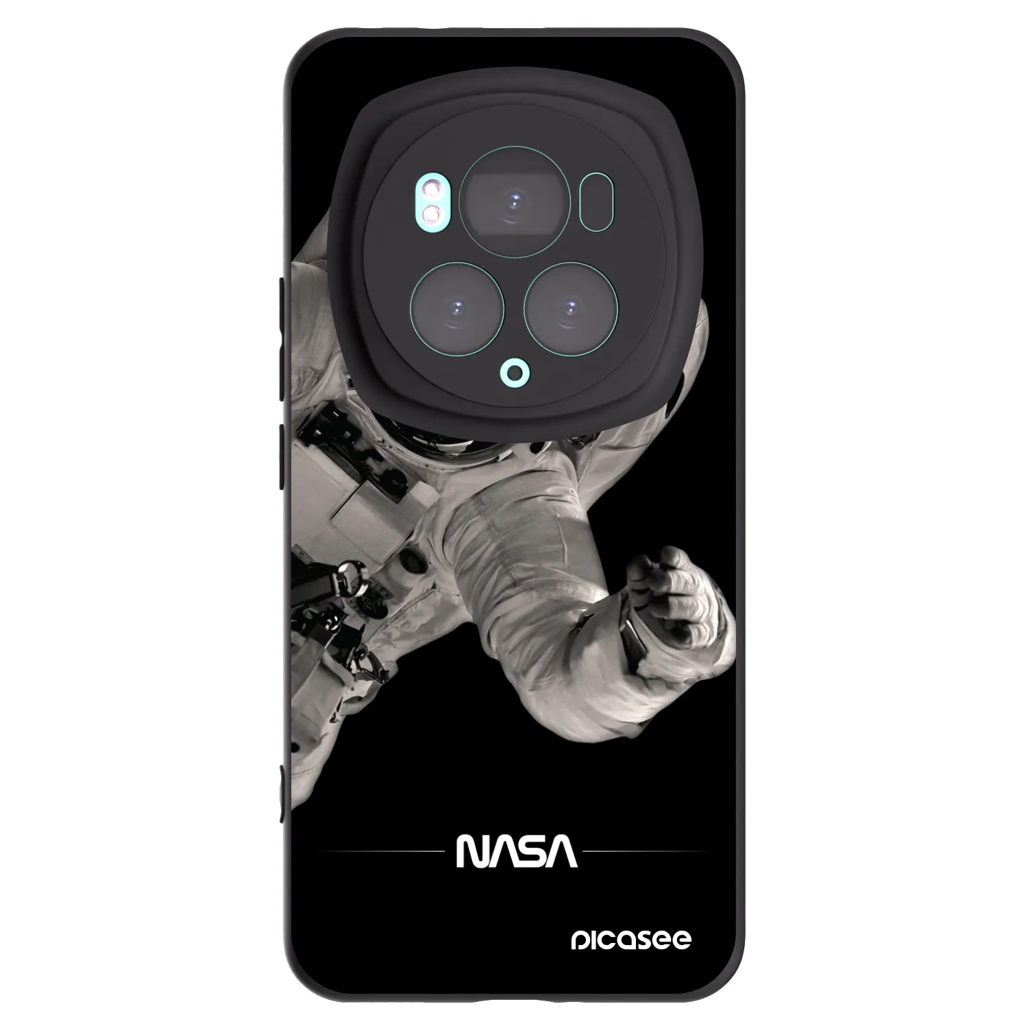 Picasee silikonowe czarne etui na Honor Magic6 Pro - Astronaut Big