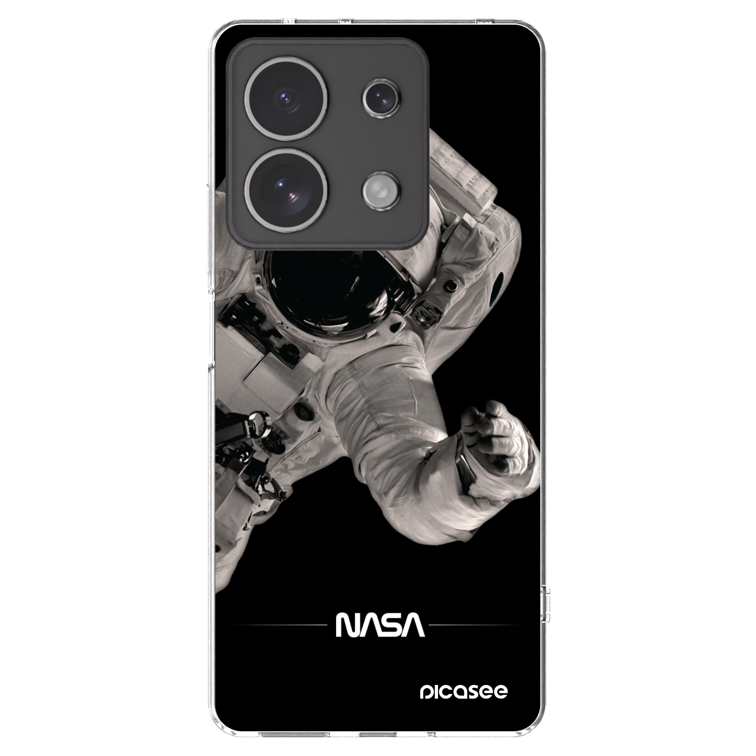 Picasee silikonowe przeźroczyste etui na Xiaomi Redmi Note 13 4G - Astronaut Big