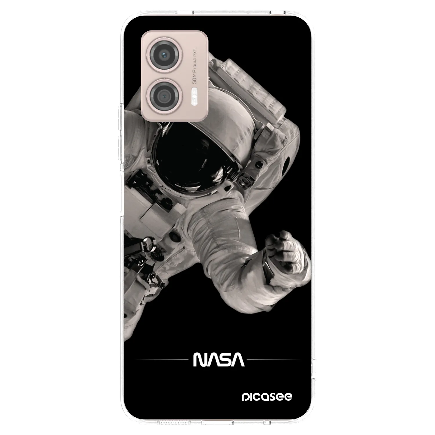 Picasee silikonowe przeźroczyste etui na Motorola Moto G53 5G - Astronaut Big