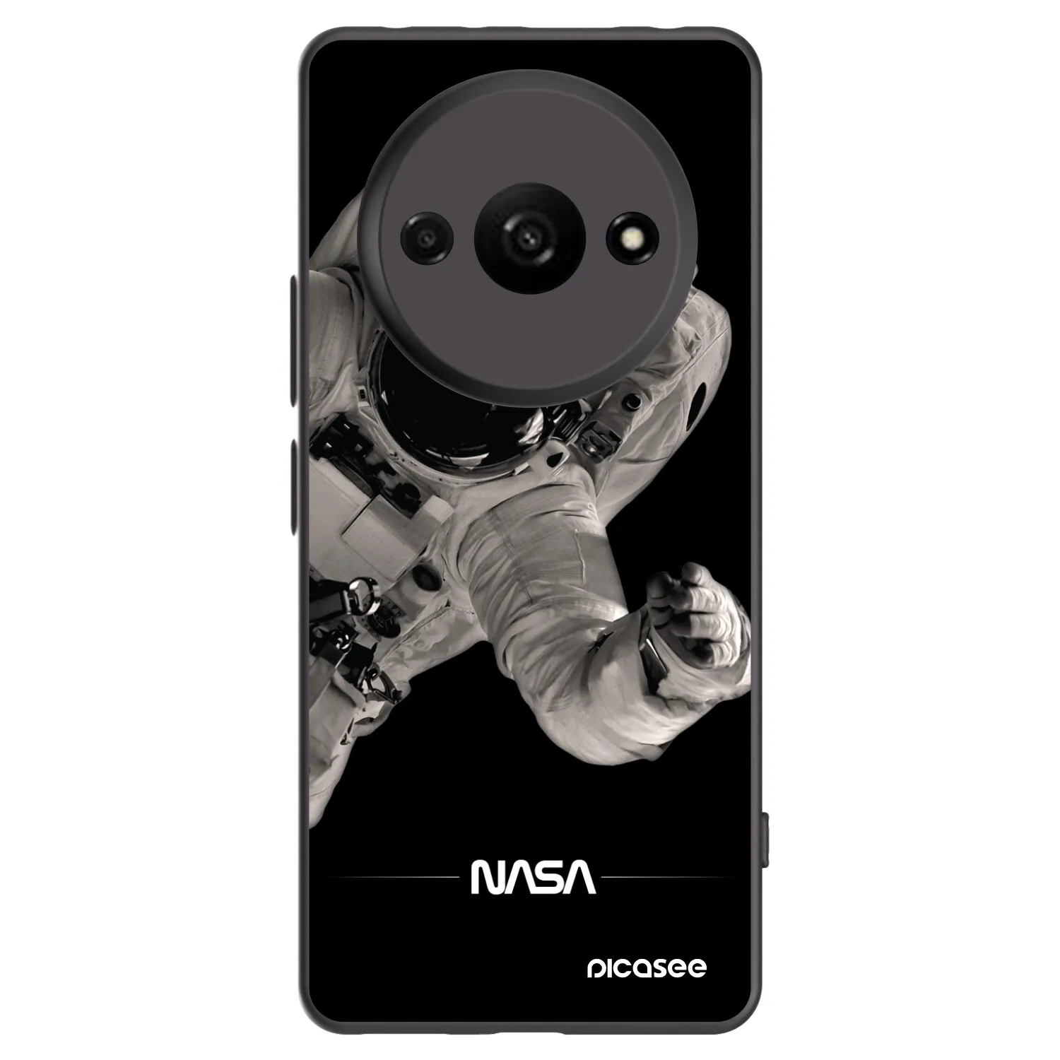 Picasee silikonowe czarne etui na Xiaomi Redmi A3 - Astronaut Big