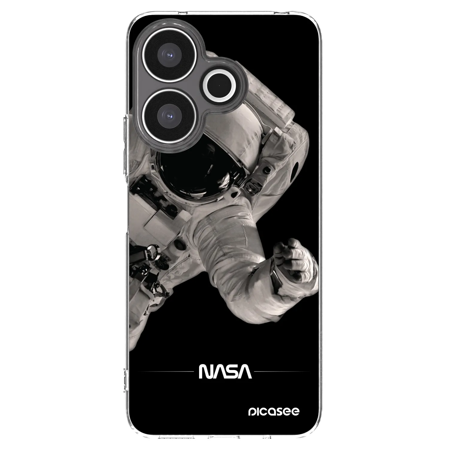 Picasee silikonowe przeźroczyste etui na Xiaomi Redmi 13 4G - Astronaut Big