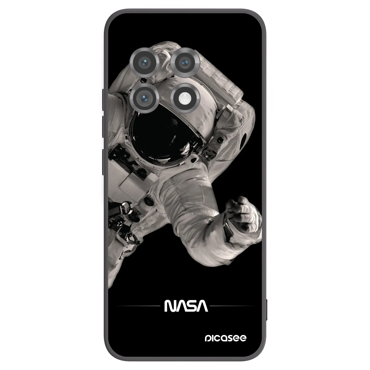 Picasee silikonowe czarne etui na OnePlus 11 5G - Astronaut Big