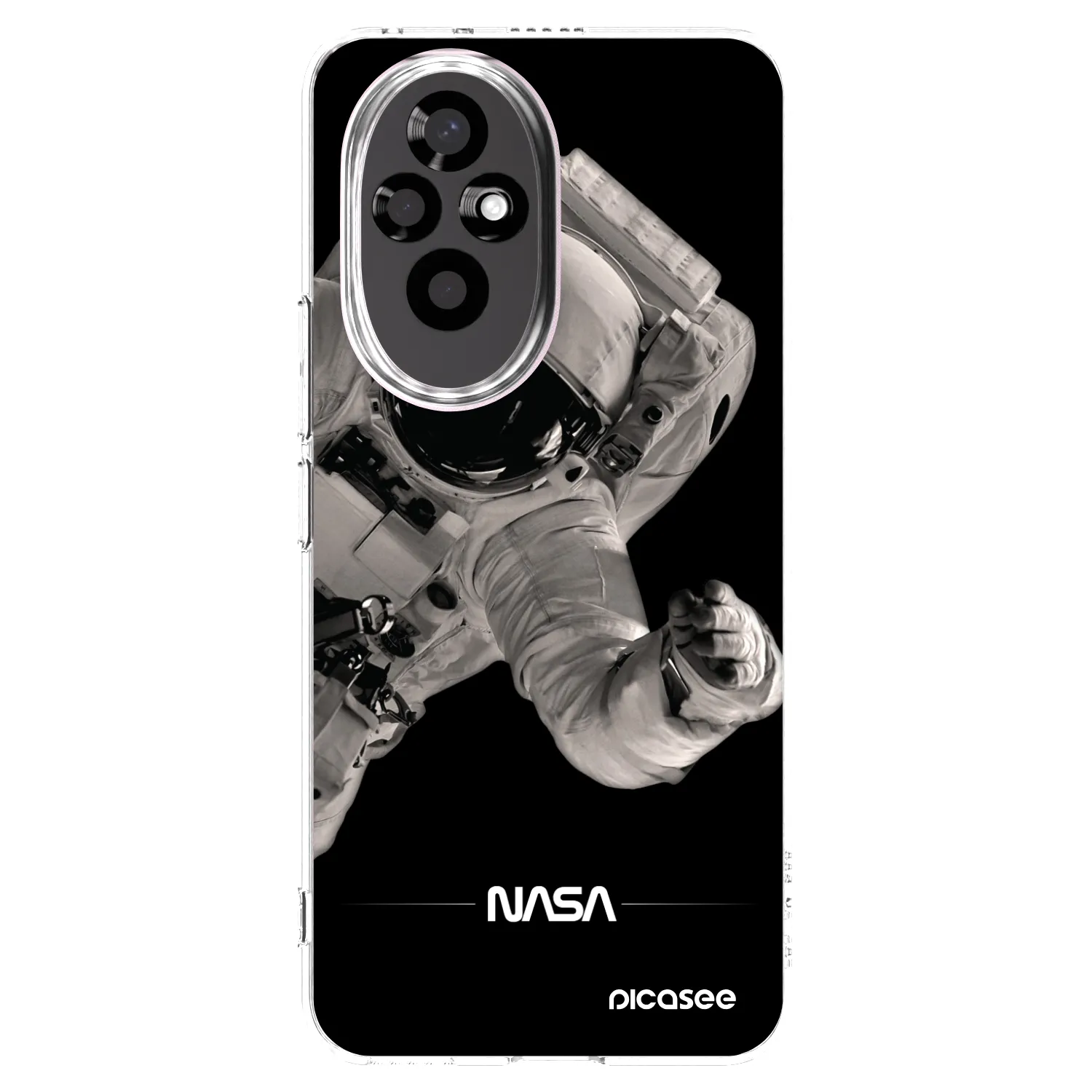 Picasee silikonowe przeźroczyste etui na Honor 200 Pro 5G - Astronaut Big