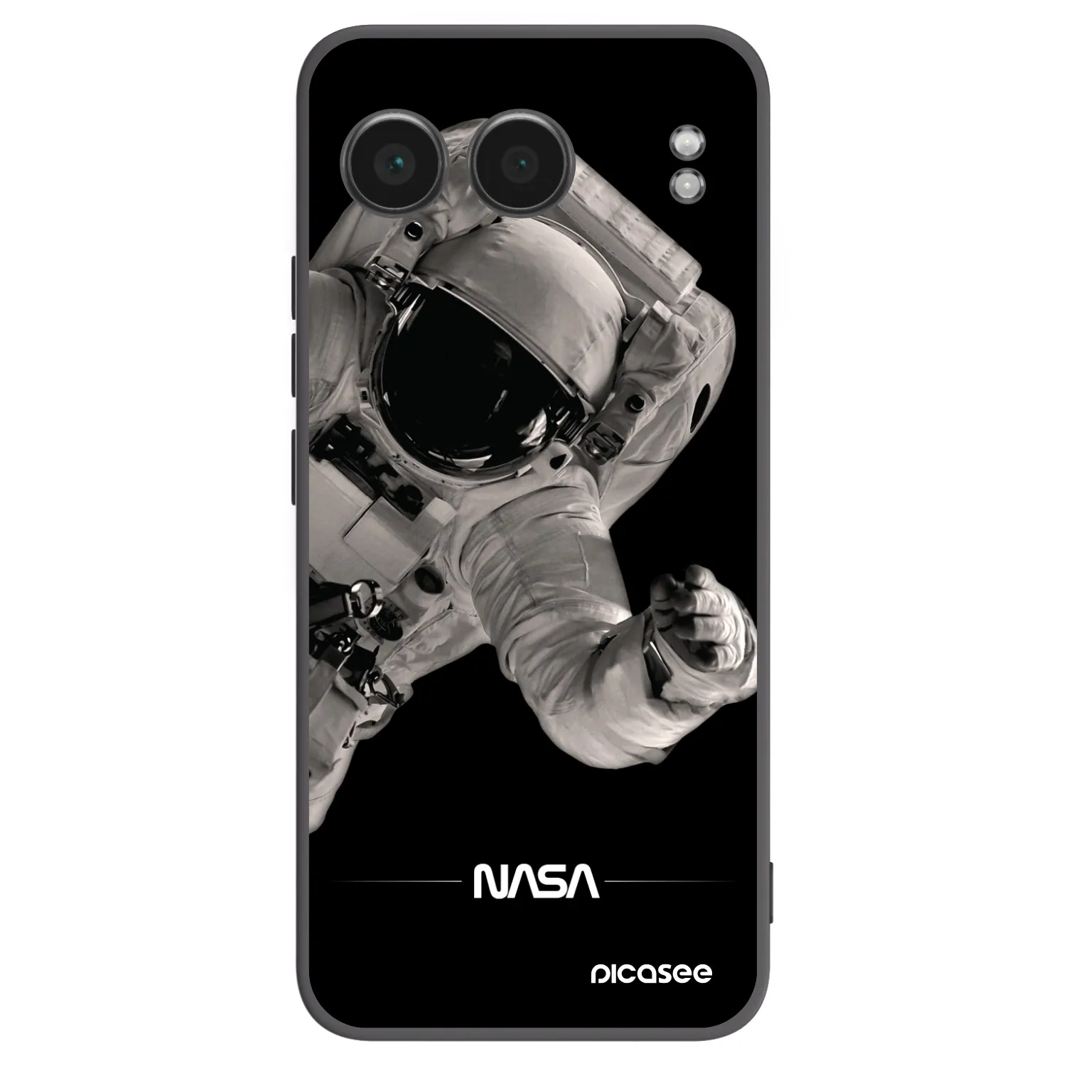 Picasee silikonowe czarne etui na OnePlus Nord 4 - Astronaut Big