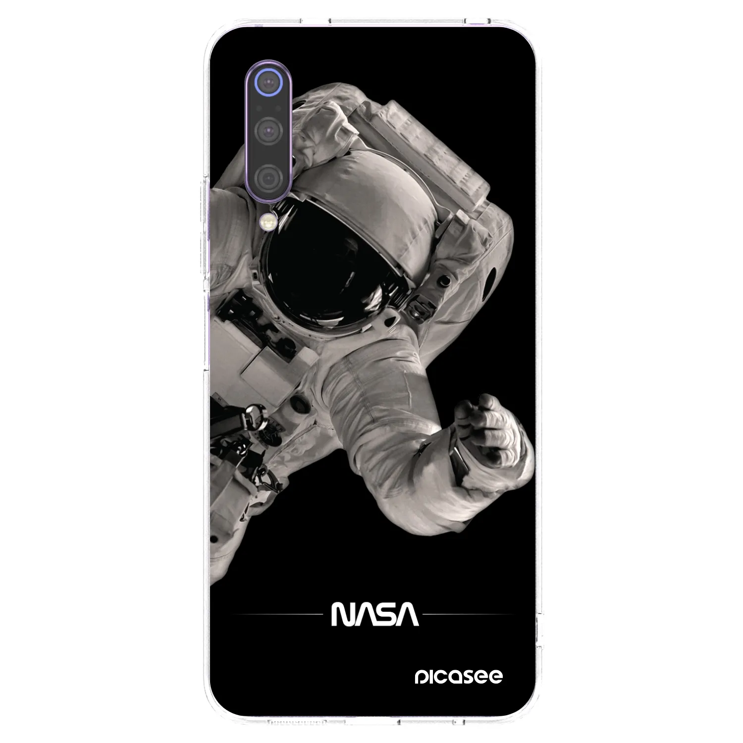 Picasee silikonowe przeźroczyste etui na Xiaomi Mi 9 - Astronaut Big