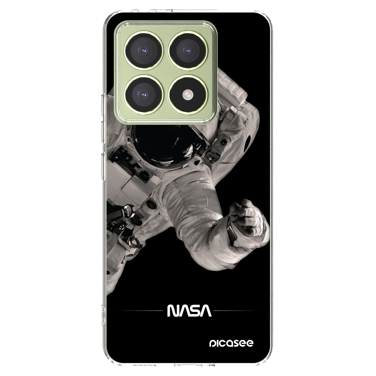 Picasee silikonowe przeźroczyste etui na Xiaomi 14T - Astronaut Big