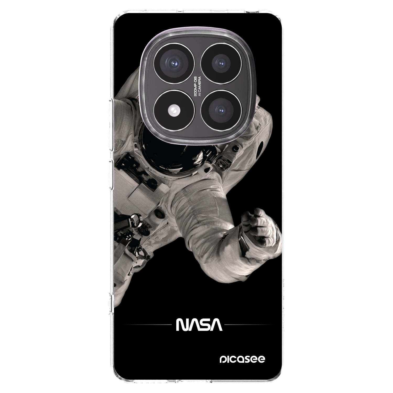 Picasee silikonowe przeźroczyste etui na Xiaomi Redmi Note 14 Pro+ 5G - Astronaut Big