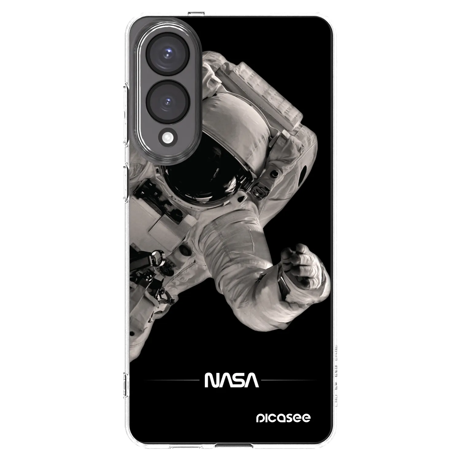 Picasee silikonowe przeźroczyste etui na Samsung Galaxy S25 Edge 5G - Astronaut Big