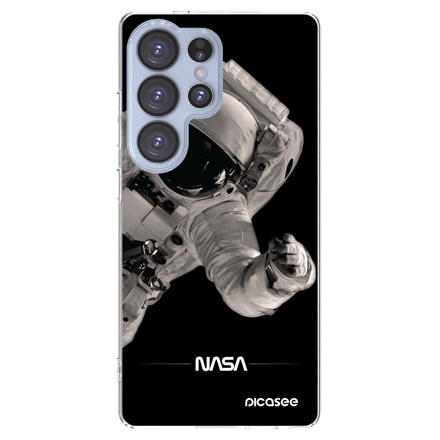 Picasee silikonowe przeźroczyste etui na Samsung Galaxy S25 Ultra 5G - Astronaut Big