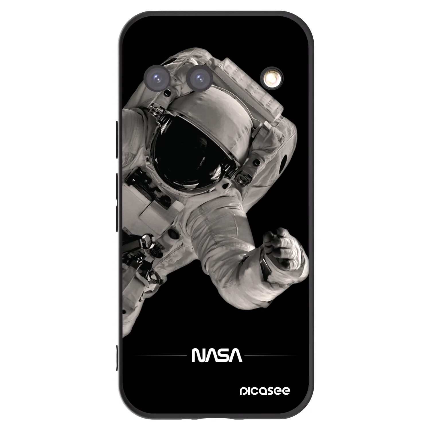 Picasee silikonowe czarne etui na Google Pixel 9 - Astronaut Big