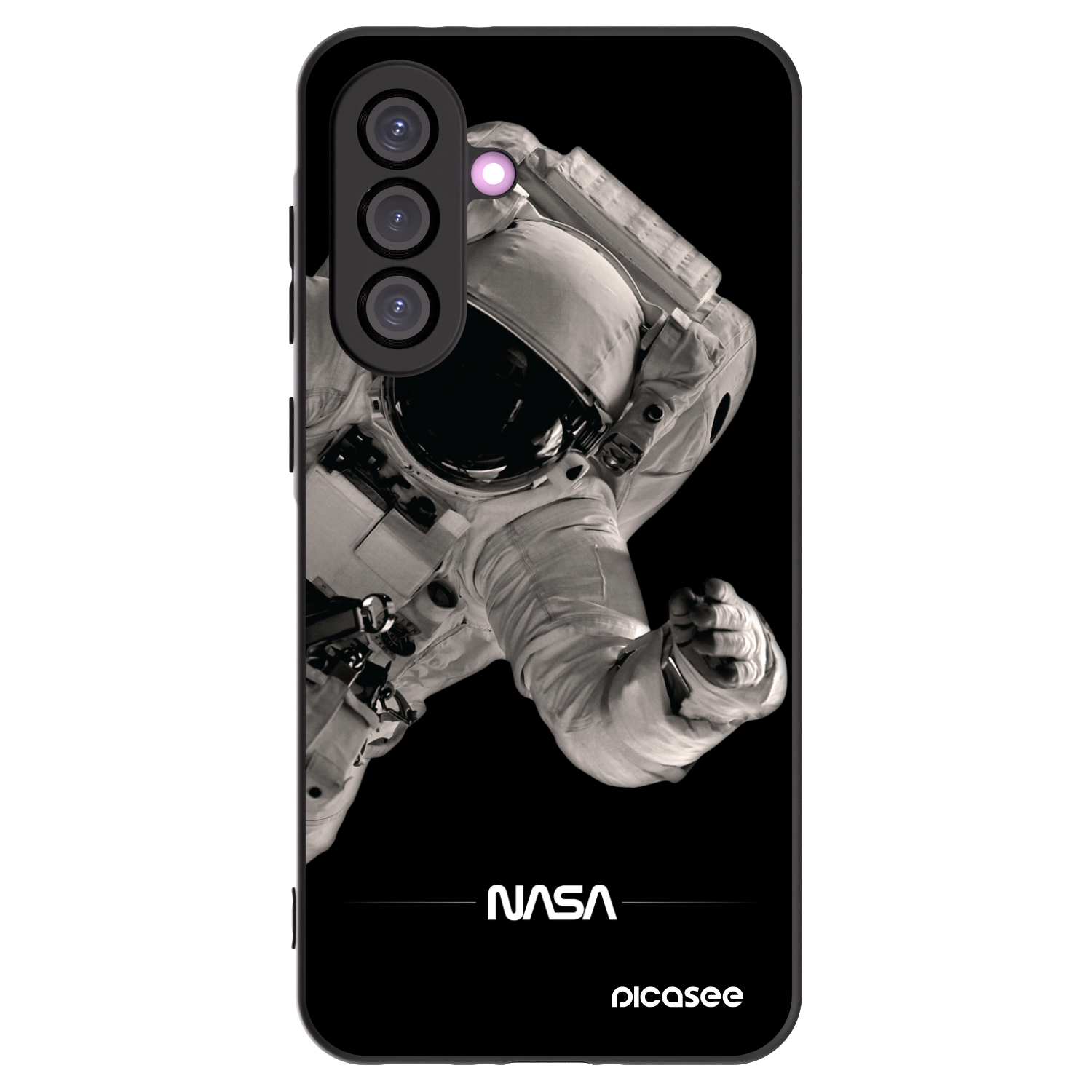 Picasee silikonowe czarne etui na Samsung Galaxy A36 5G - Astronaut Big
