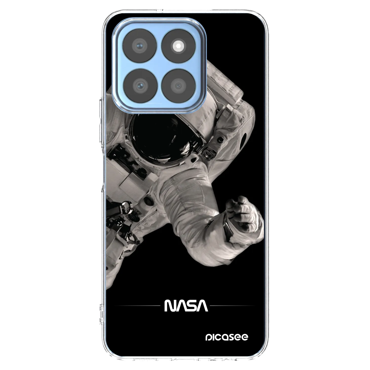 Picasee silikonowe przeźroczyste etui na Honor X8c - Astronaut Big