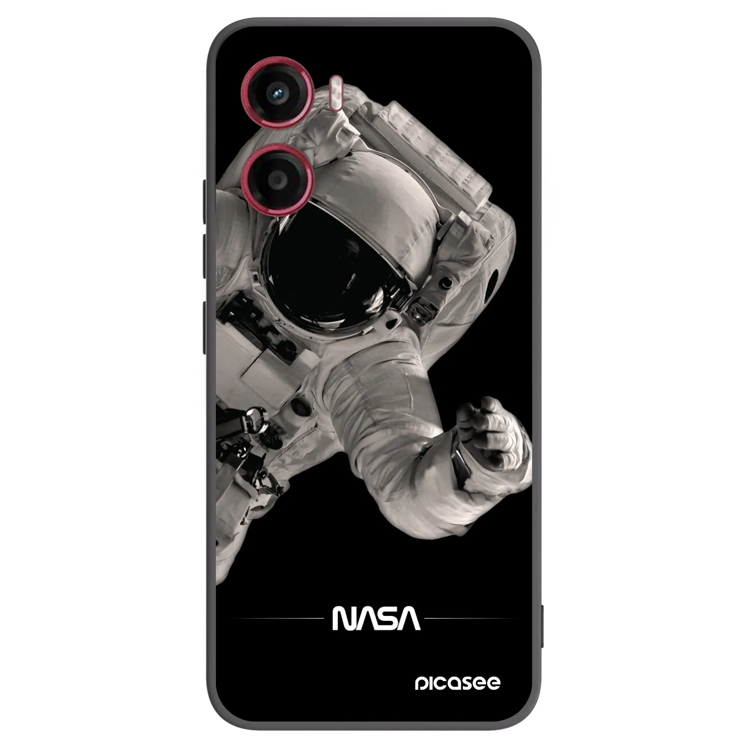 Picasee silikonowe czarne etui na Motorola Moto G05 - Astronaut Big