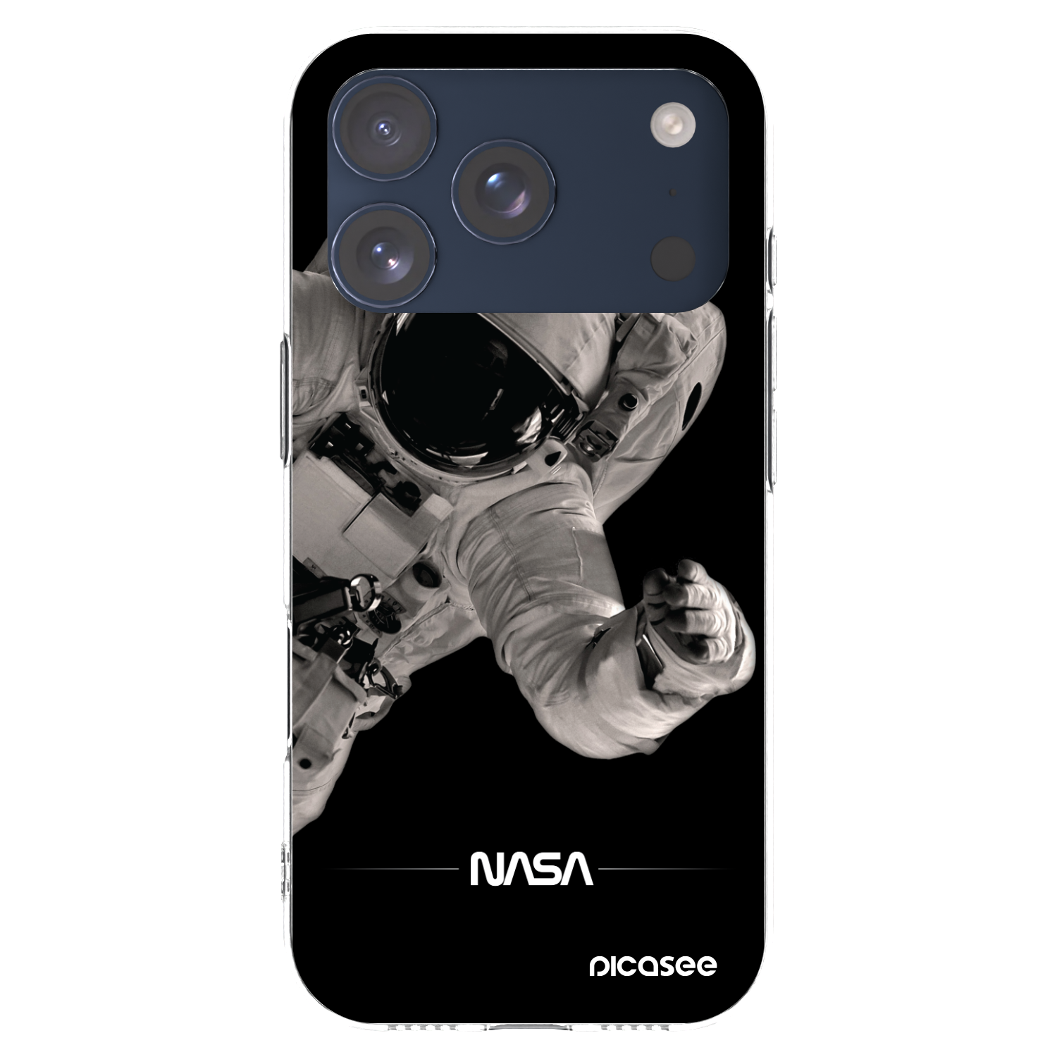 Picasee silikonowe przeźroczyste etui na Apple iPhone 17 Pro - Astronaut Big