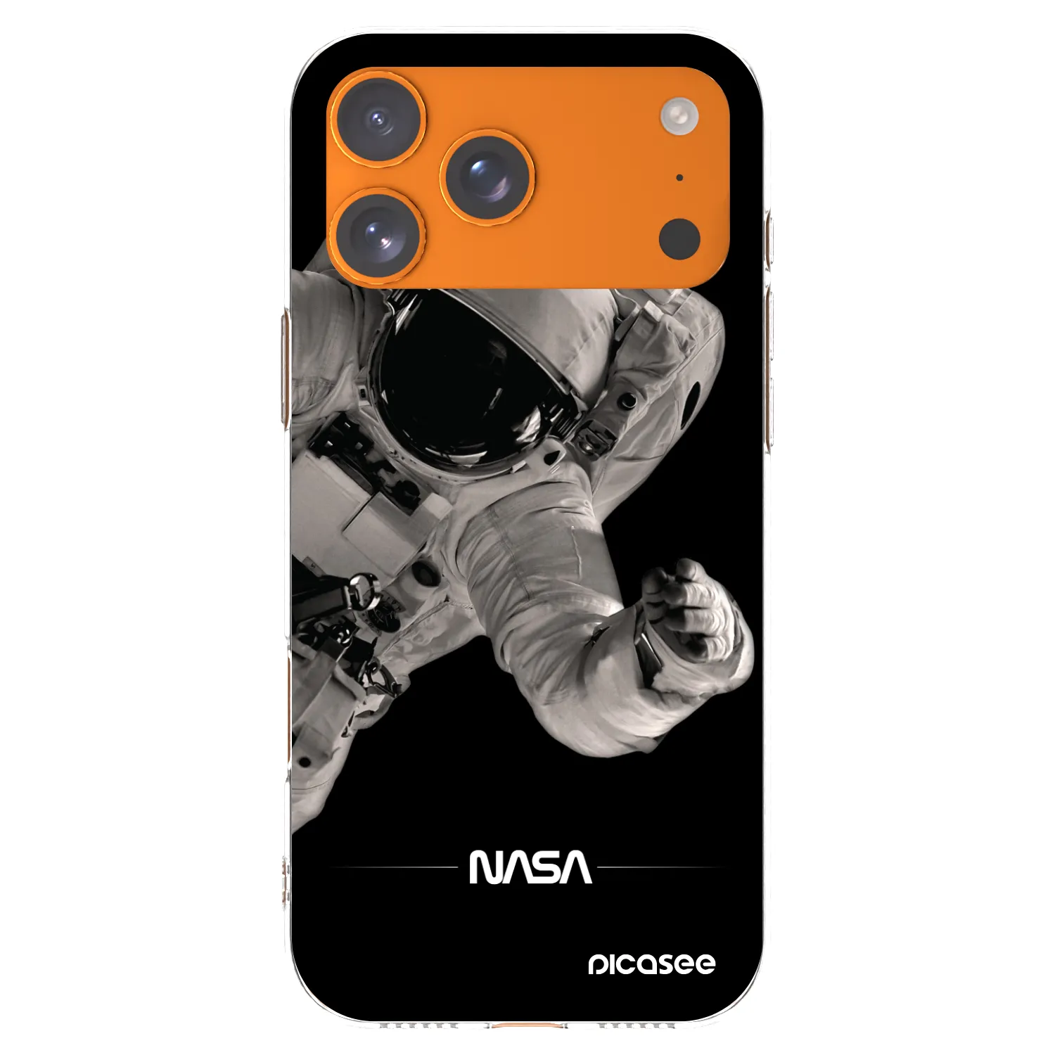 Picasee silikonowe przeźroczyste etui na Apple iPhone 17 Pro Max - Astronaut Big
