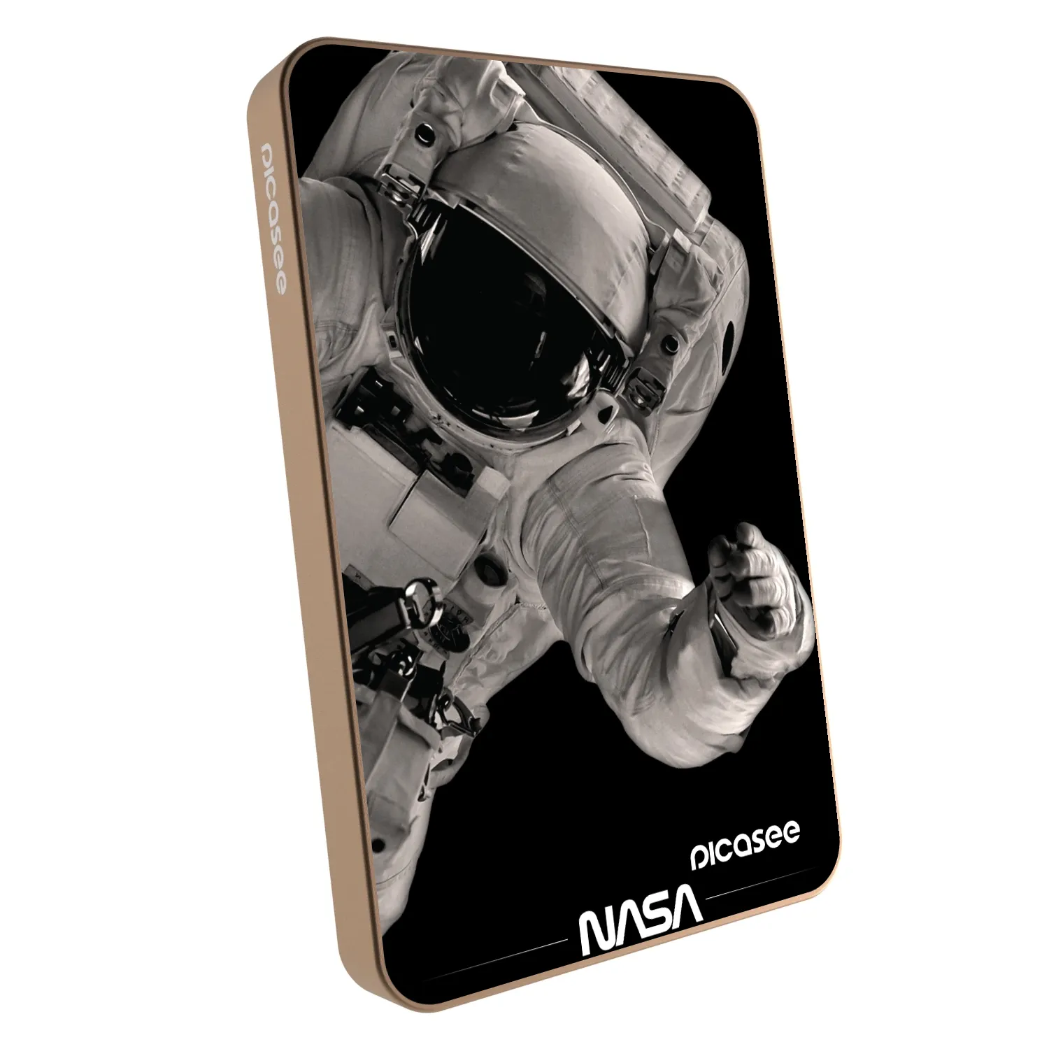 Picasee Powerbank z MagSafe 5 000 mAh Złoty - Astronaut Big