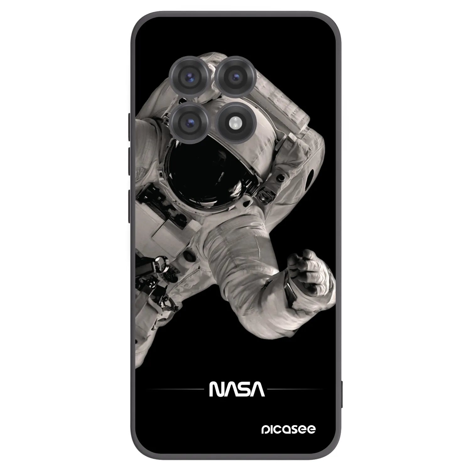 Picasee silikonowe czarne etui na OnePlus 13R 5G - Astronaut Big