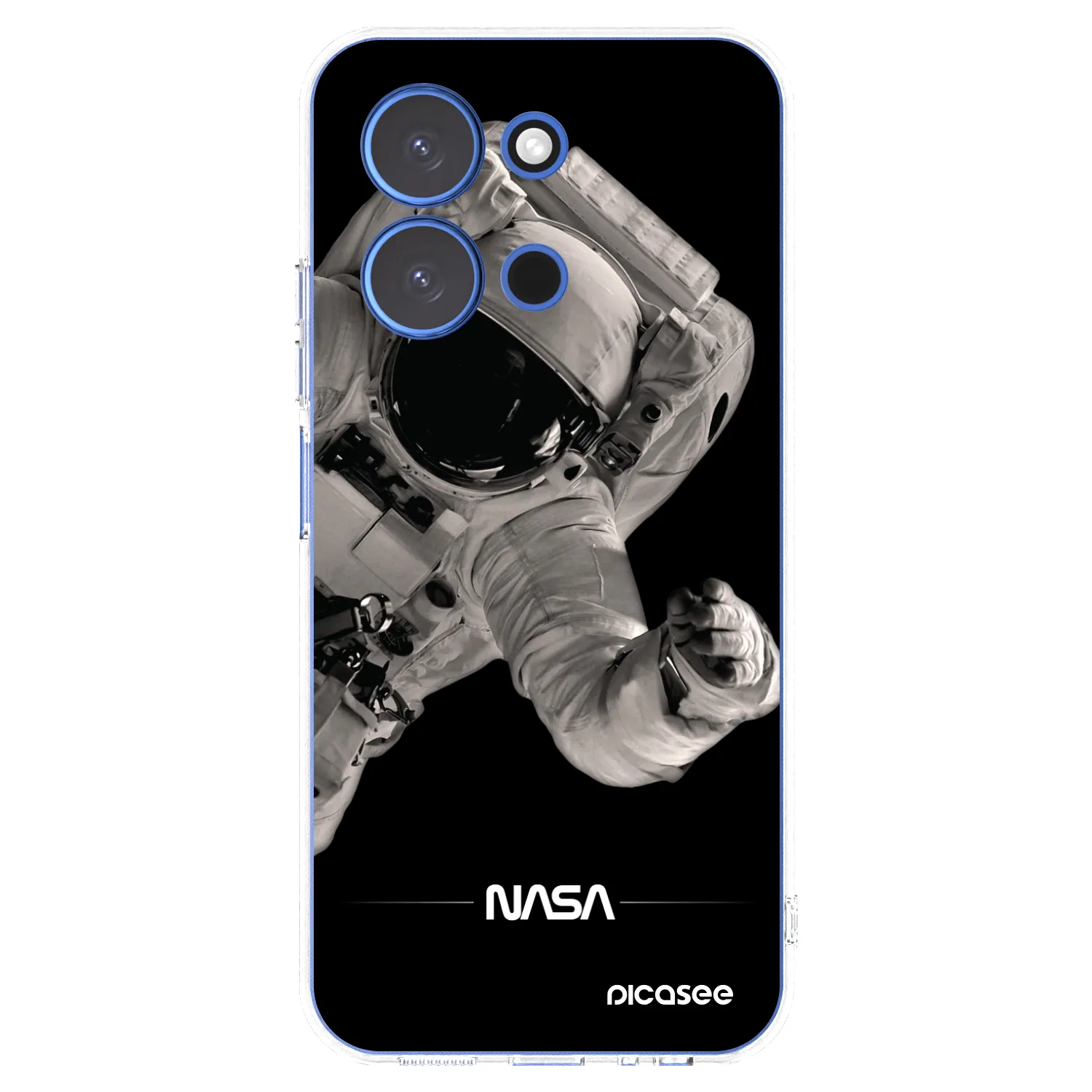 Picasee silikonowe przeźroczyste etui na Xiaomi Redmi 15C 4G - Astronaut Big