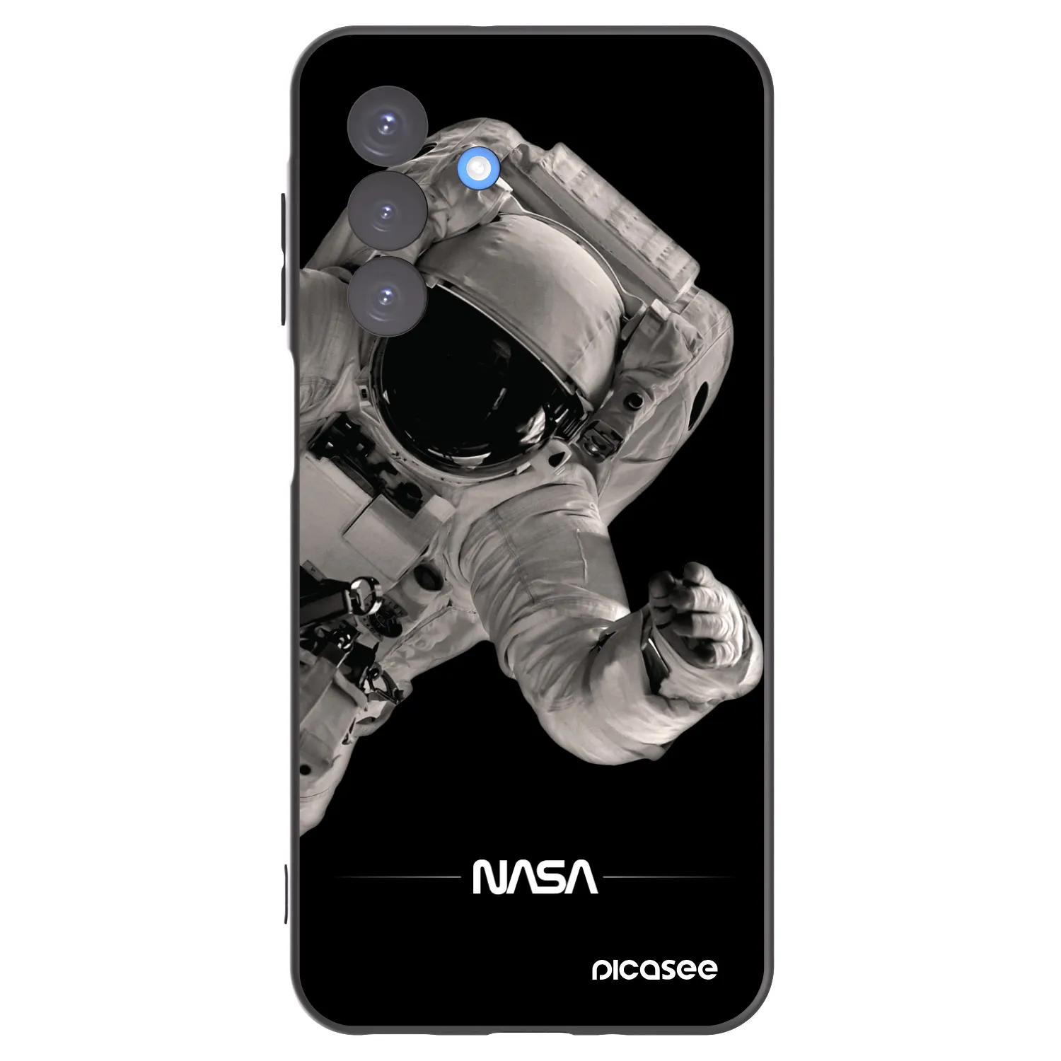 Picasee silikonowe czarne etui na Samsung Galaxy A17 5G - Astronaut Big