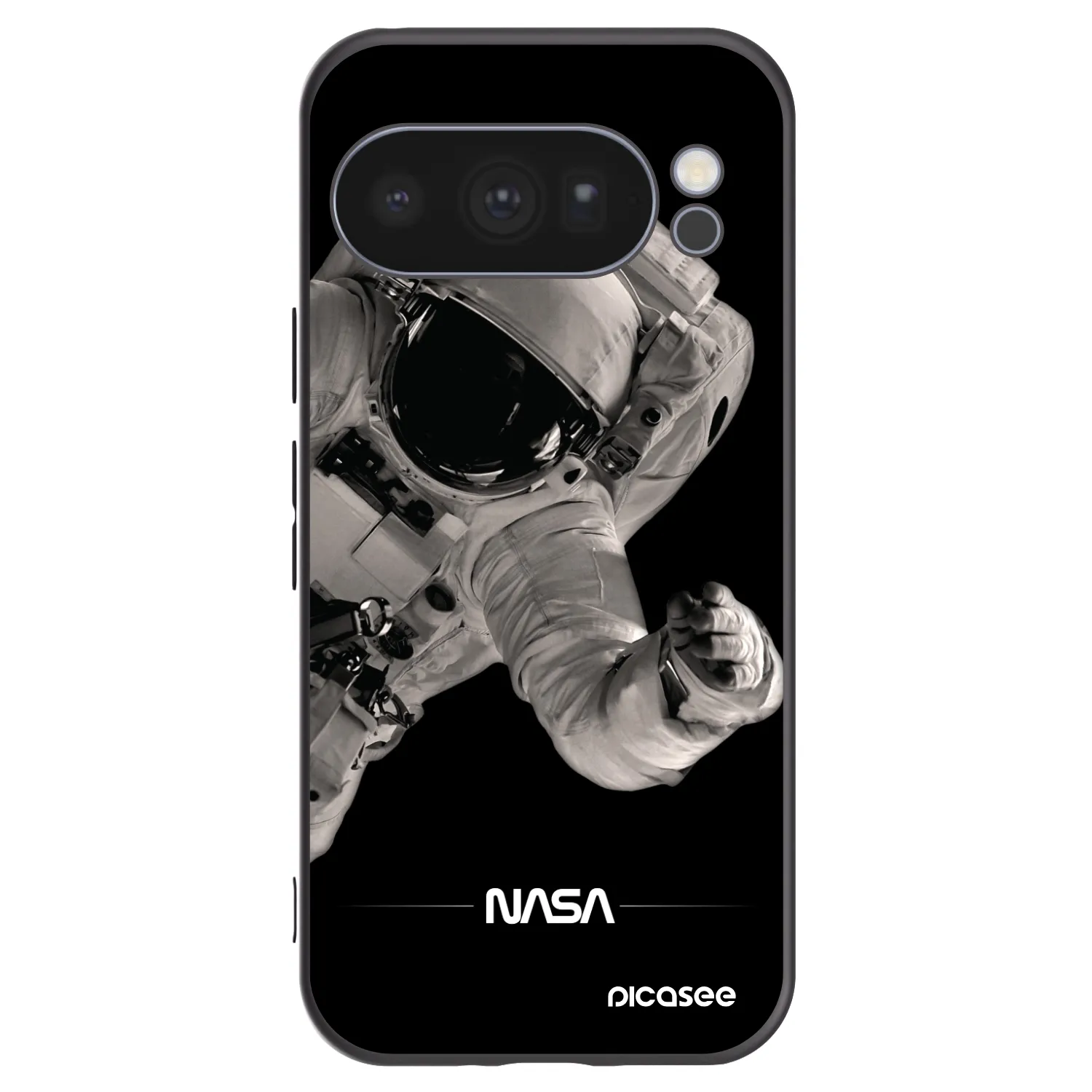 Picasee silikonowe czarne etui na Google Pixel 10 Pro - Astronaut Big