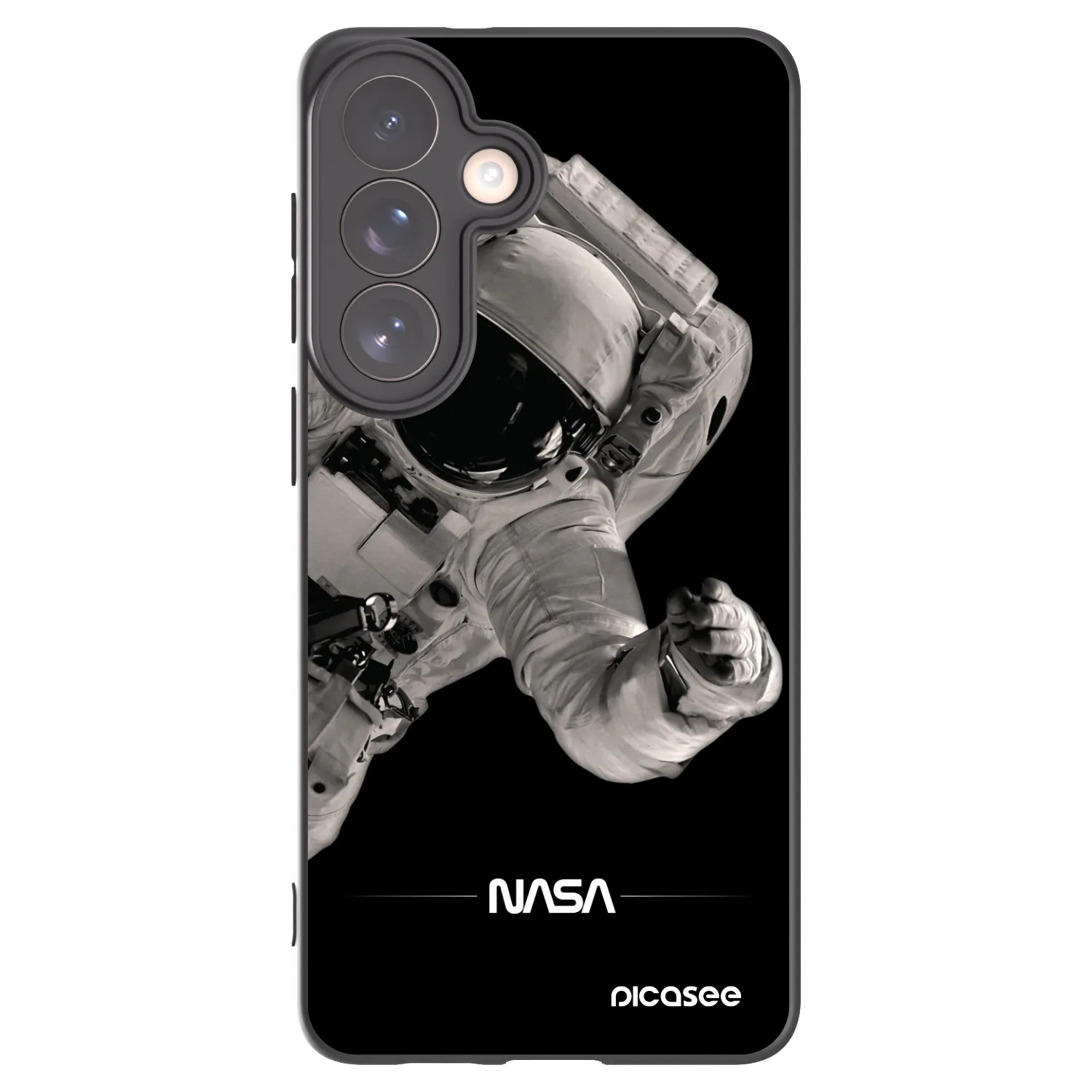 Picasee silikonowe czarne etui na Samsung Galaxy S26+ - Astronaut Big