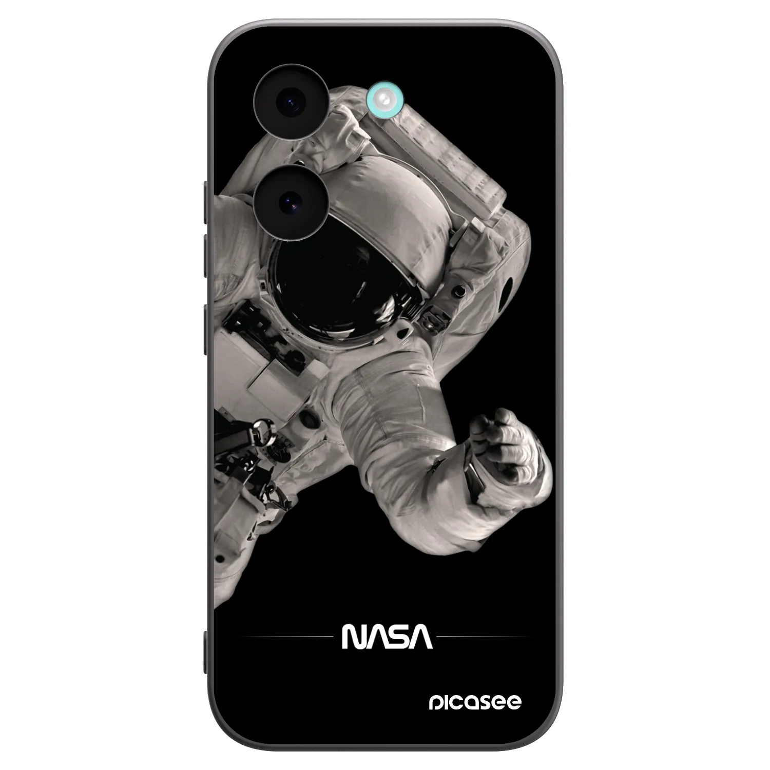 Picasee silikonowe czarne etui na Xiaomi Poco X8 Pro - Astronaut Big