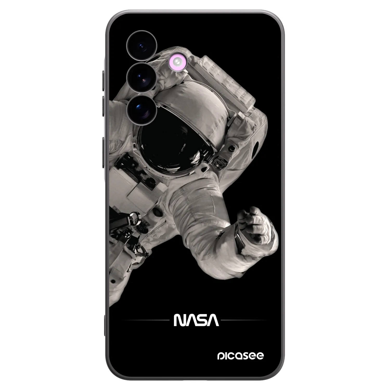 Picasee silikonowe czarne etui na Samsung Galaxy A57 5G - Astronaut Big