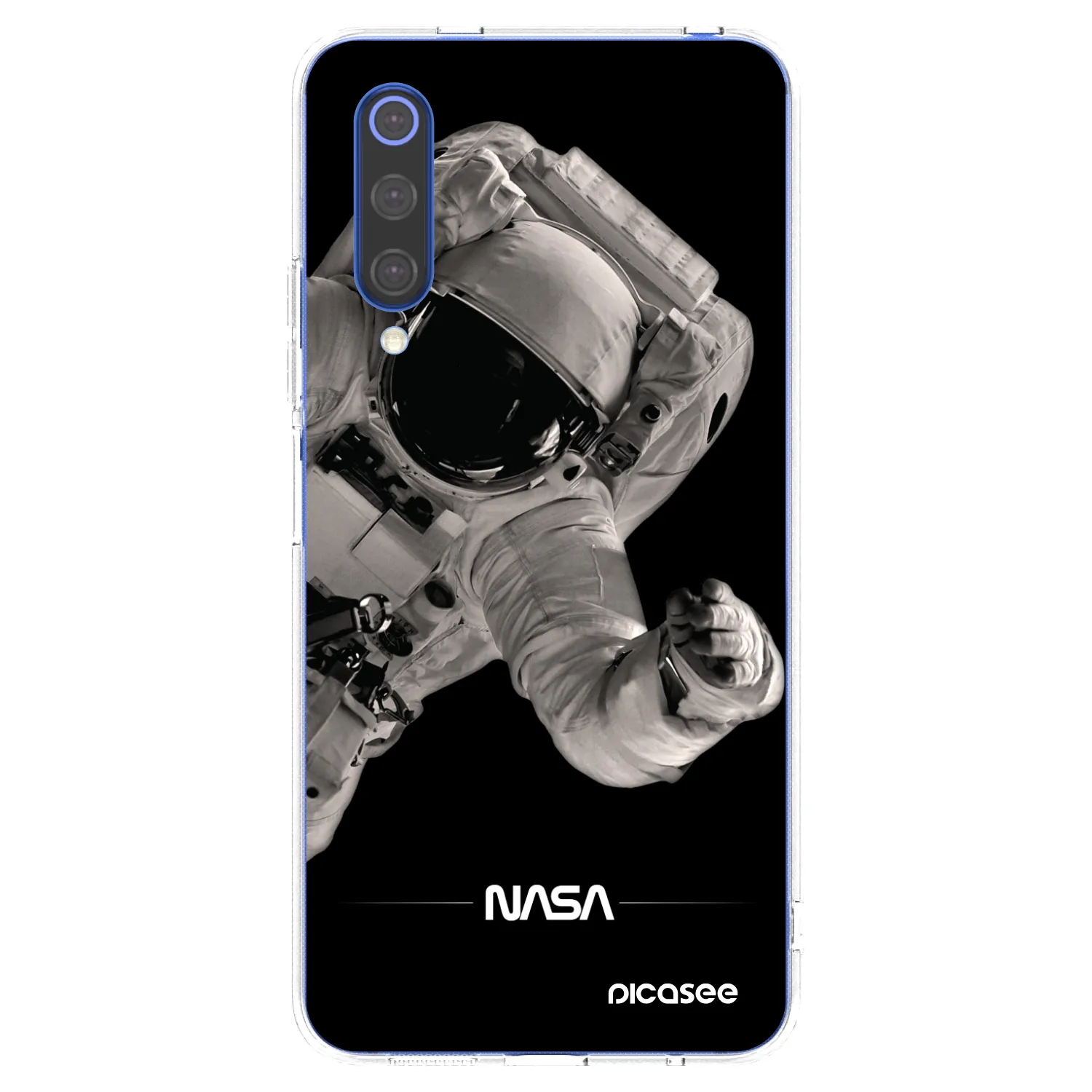 Picasee silikonowe przeźroczyste etui na Xiaomi Mi 9 SE - Astronaut Big