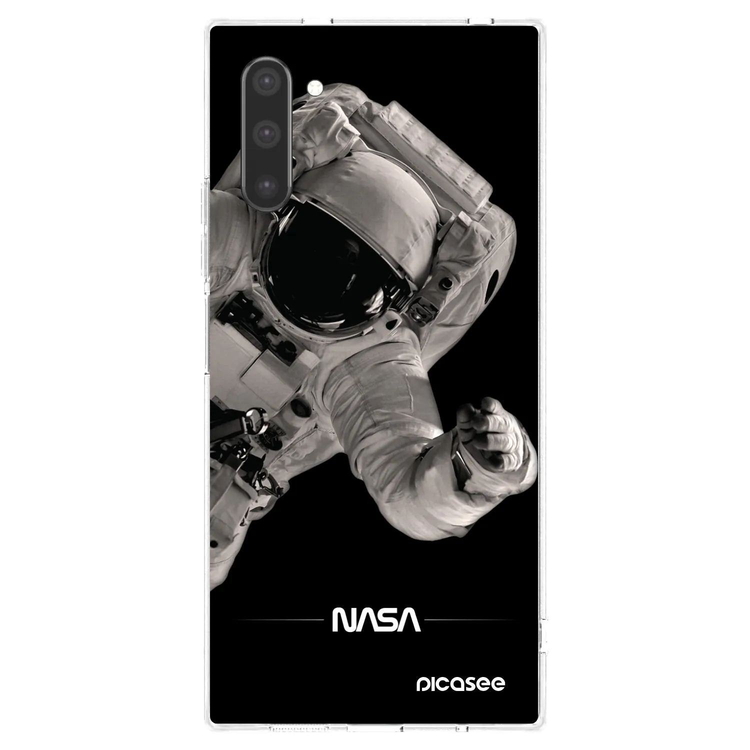 Picasee silikonowe przeźroczyste etui na Samsung Galaxy Note 10 N970F - Astronaut Big