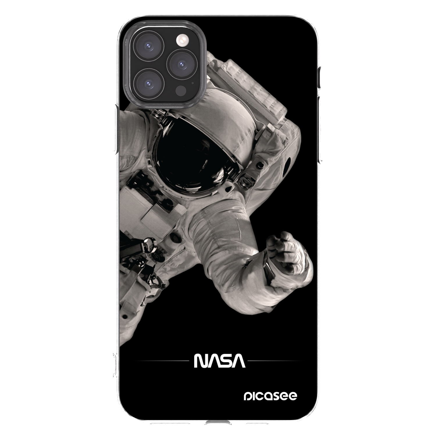 Picasee silikonowe przeźroczyste etui na Apple iPhone 11 Pro Max - Astronaut Big