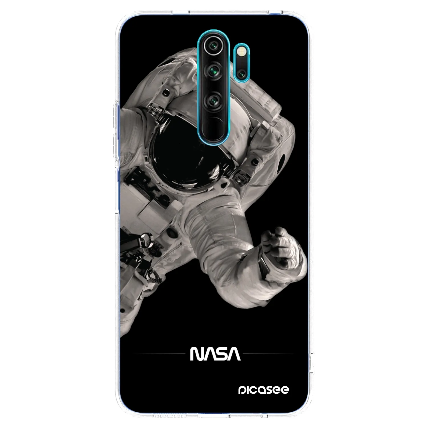 Picasee silikonowe przeźroczyste etui na Xiaomi Redmi Note 8 Pro - Astronaut Big
