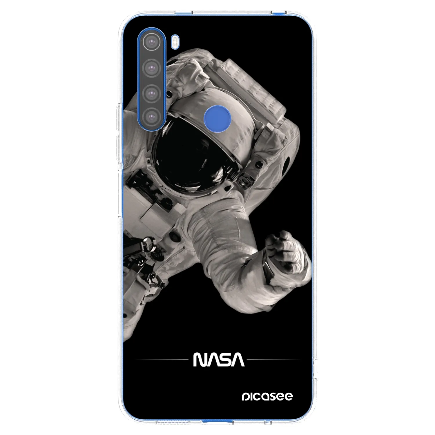 Picasee silikonowe przeźroczyste etui na Xiaomi Redmi Note 8T - Astronaut Big