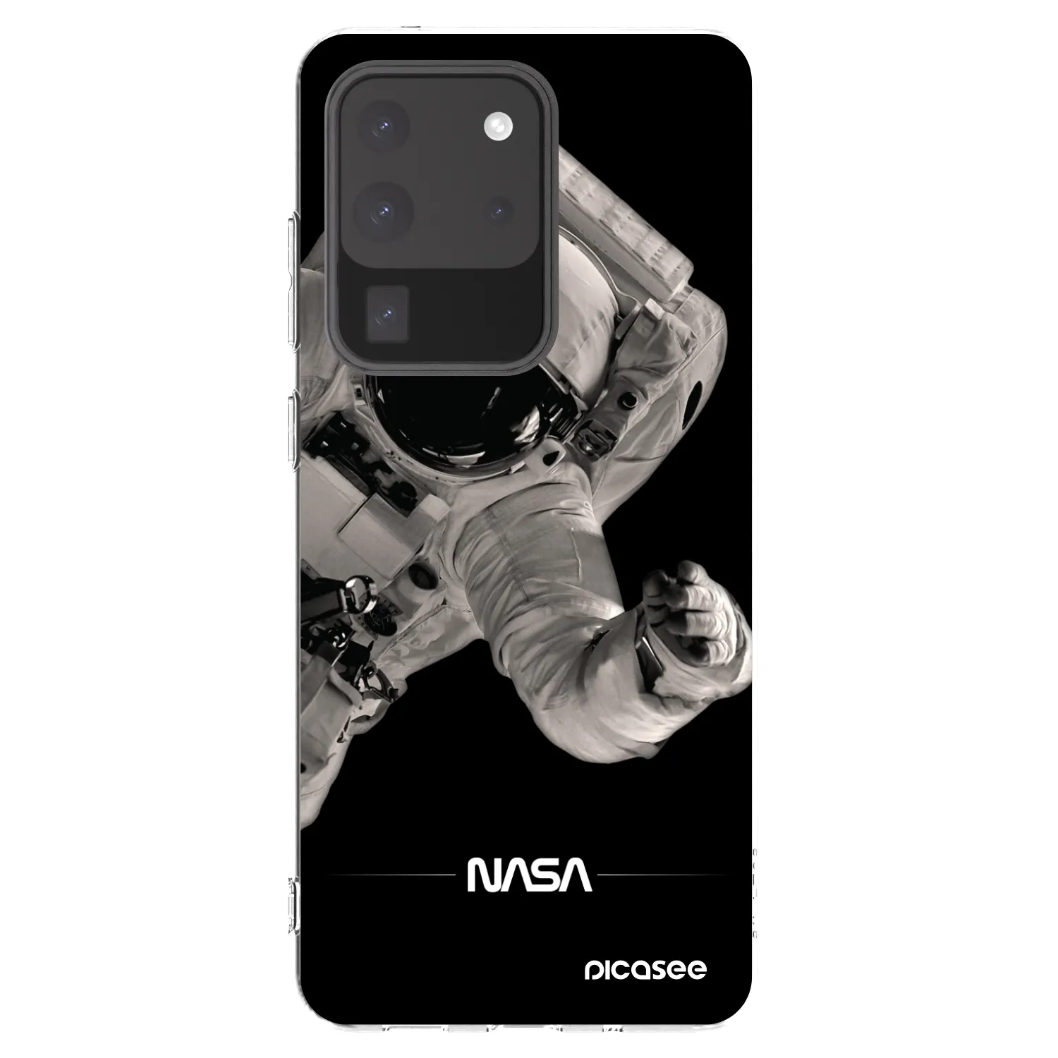 Picasee silikonowe przeźroczyste etui na Samsung Galaxy S20 Ultra 5G G988F - Astronaut Big
