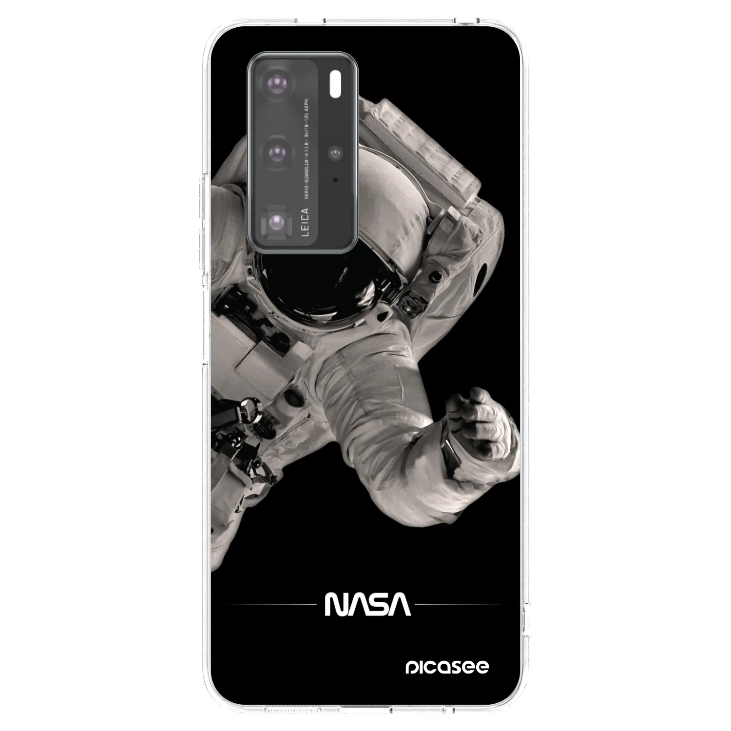 Picasee silikonowe przeźroczyste etui na Huawei P40 Pro - Astronaut Big