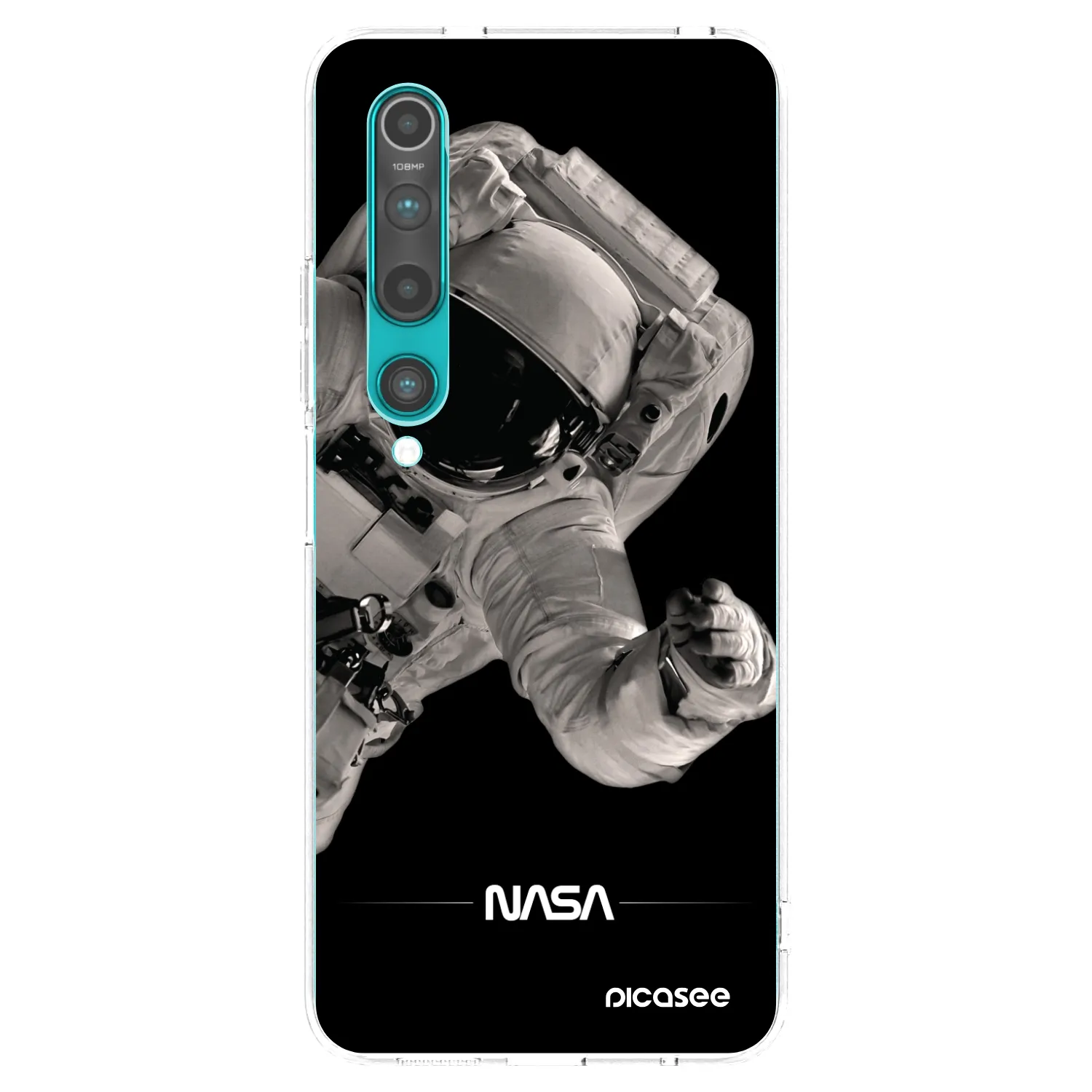 Picasee silikonowe przeźroczyste etui na Xiaomi Mi 10 - Astronaut Big