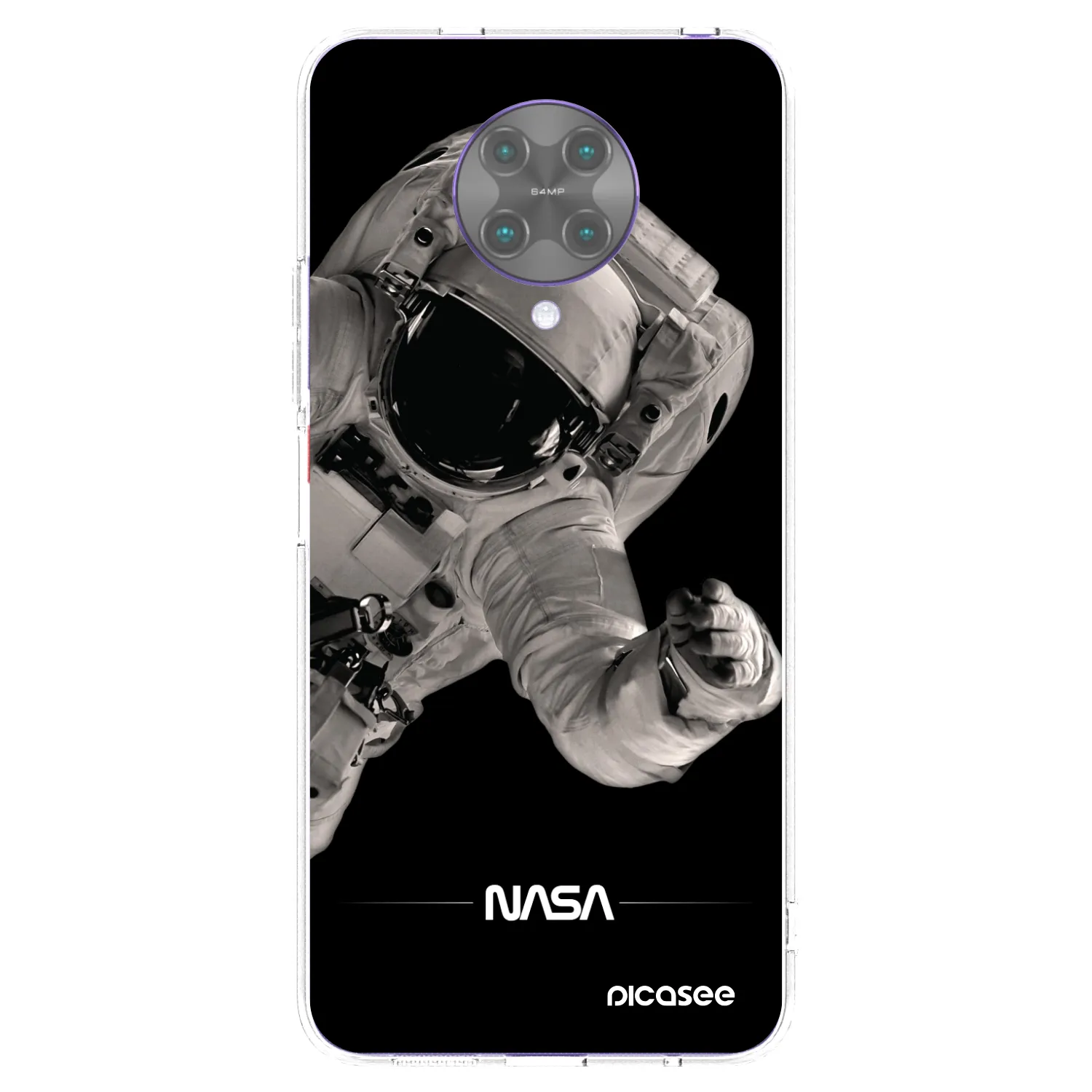 Picasee silikonowe przeźroczyste etui na Xiaomi Poco F2 Pro - Astronaut Big