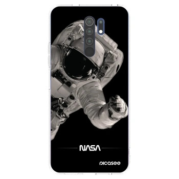 Picasee silikonowe przeźroczyste etui na Xiaomi Redmi 9 - Astronaut Big