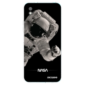 Picasee silikonowe czarne etui na Xiaomi Redmi 9A - Astronaut Big
