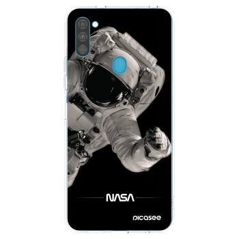 Picasee silikonowe przeźroczyste etui na Samsung Galaxy M11 - Astronaut Big