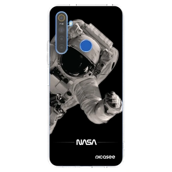 Picasee silikonowe przeźroczyste etui na Realme 5 - Astronaut Big