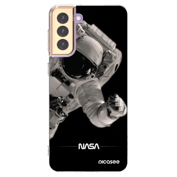 Picasee silikonowe przeźroczyste etui na Samsung Galaxy S21+ 5G G996F - Astronaut Big