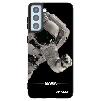 Picasee silikonowe czarne etui na Samsung Galaxy S21+ 5G G996F - Astronaut Big