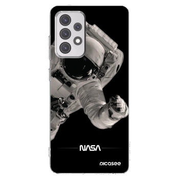 Picasee silikonowe przeźroczyste etui na Samsung Galaxy A52 5G A525F - Astronaut Big